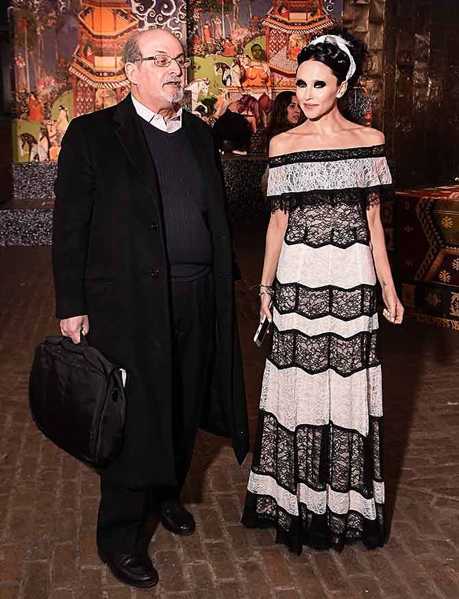 Salman Rushdie and Stacy Bendet