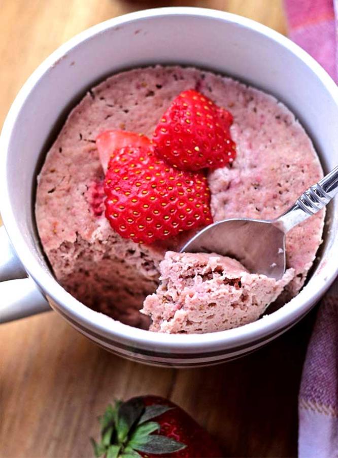 Strawberry Mug Cake