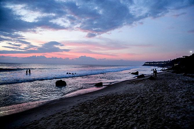 Varkala beach in Kerala