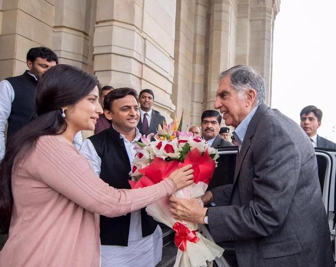 Dimple Yadav with Ratan Tata