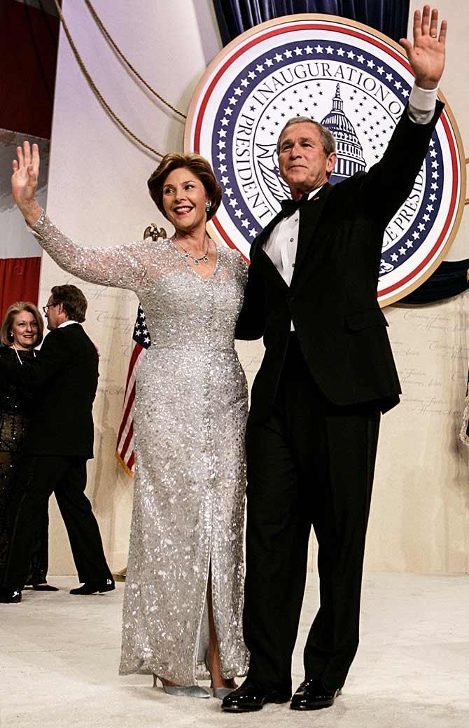 Laura and George Bush