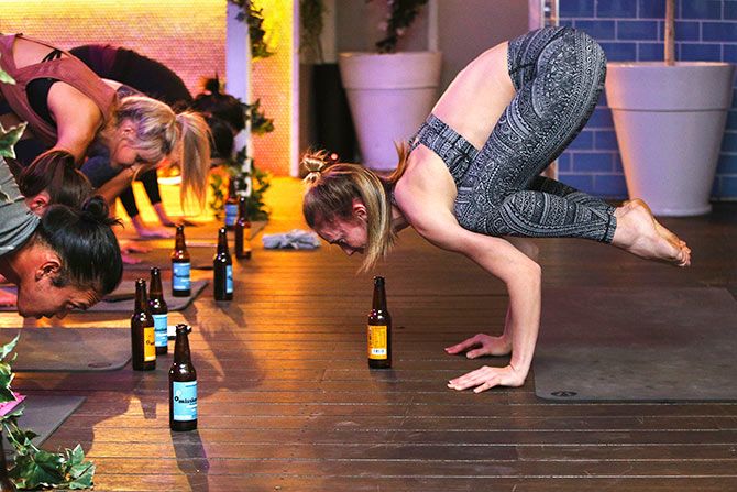 Beer yoga
