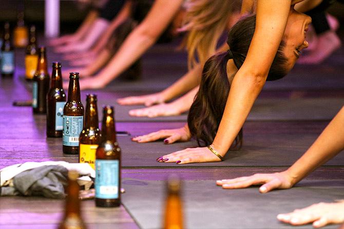 Beer yoga