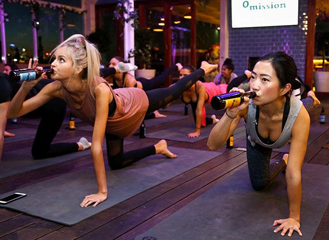 beer yoga