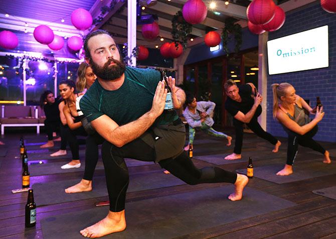 beer yoga