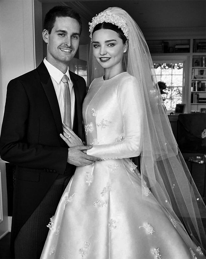 Miranda Kerr wedding dress Dior