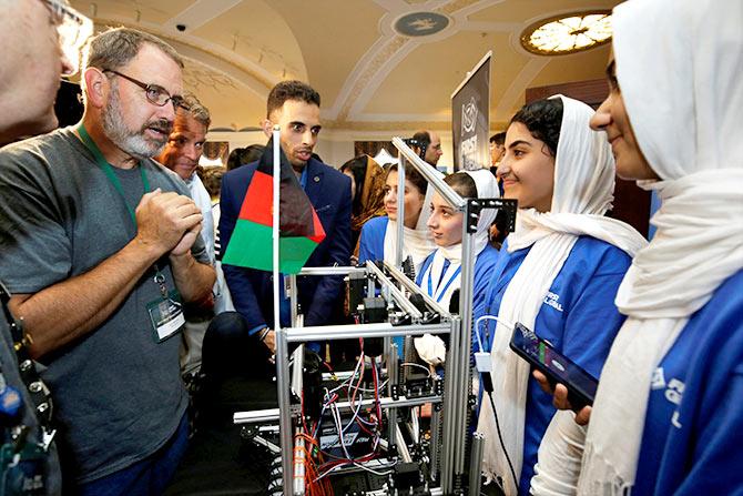 Afghan girls robot olympics