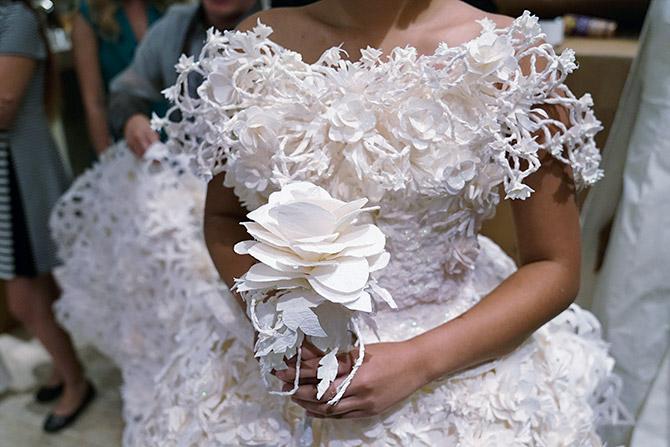 Toilet paper brides