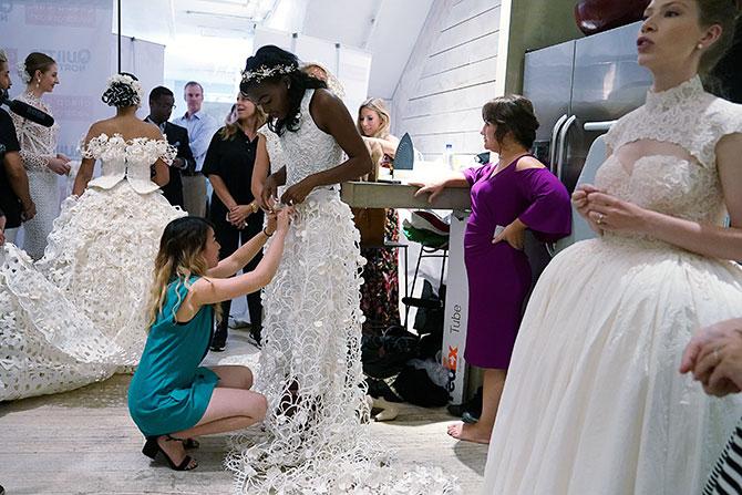 Toilet paper brides