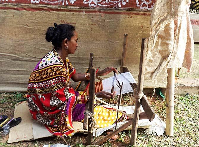 A tribal spinning yarn