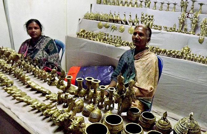 Tribals sell their wares