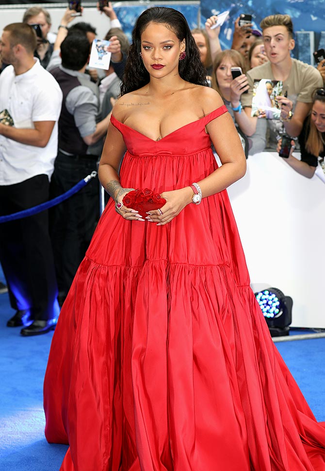 Vote: Like Rihanna's bright, bold red look? - Rediff.com Get Ahead