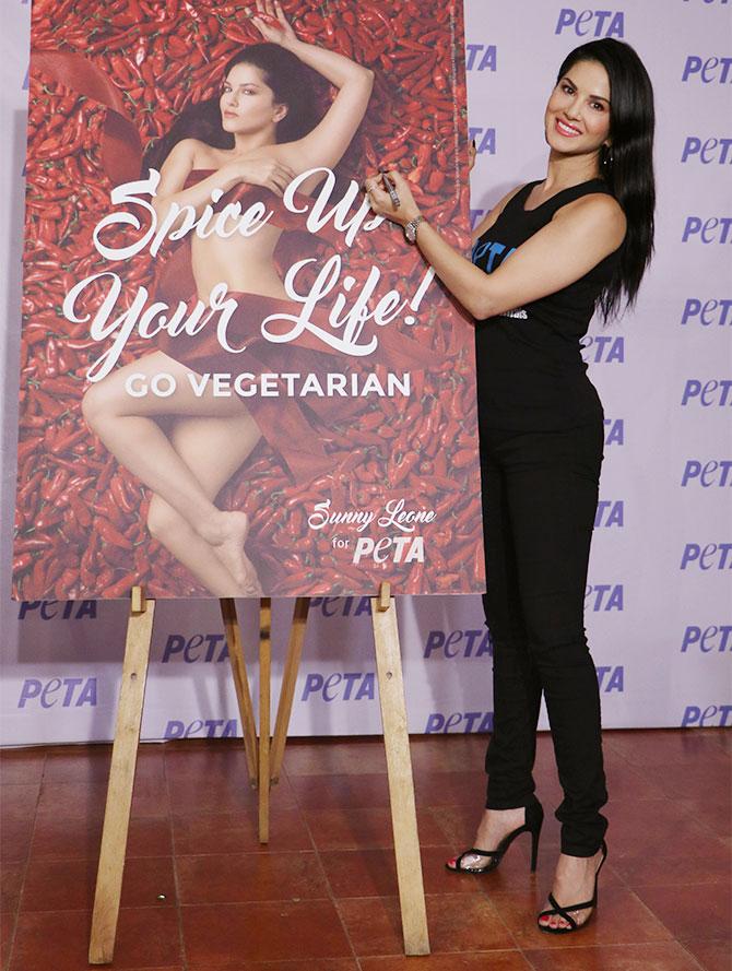 Sunny Leone for PETA