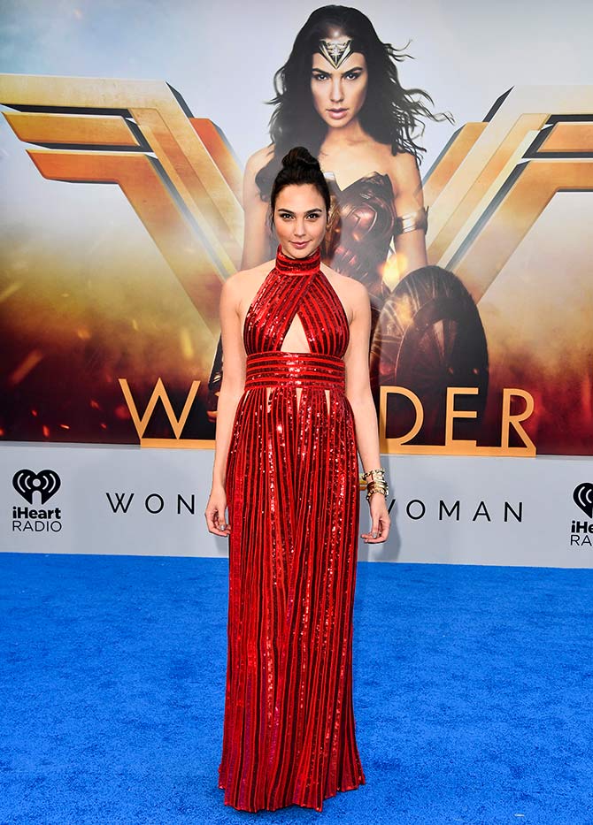 Gal Gadot walks the red carpet with original Wonder Woman actress