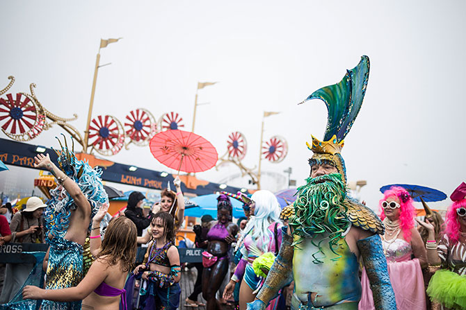 Mermaid parade