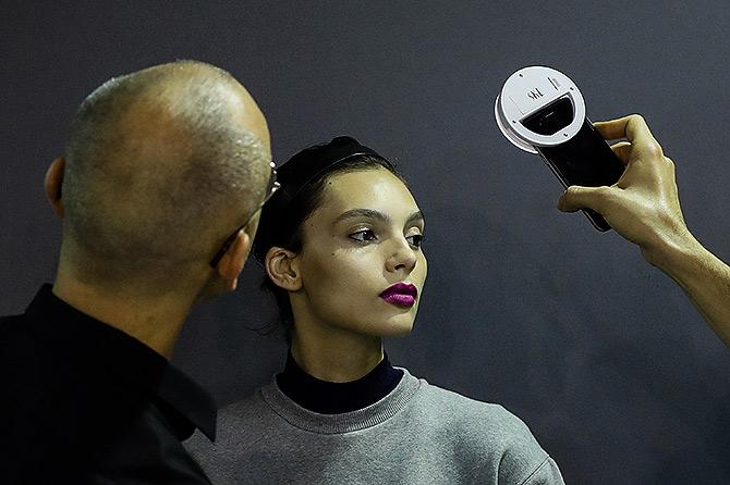 Models at Paris Fashion Week