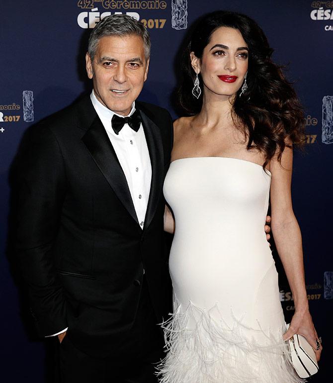 George Clooney and Amal