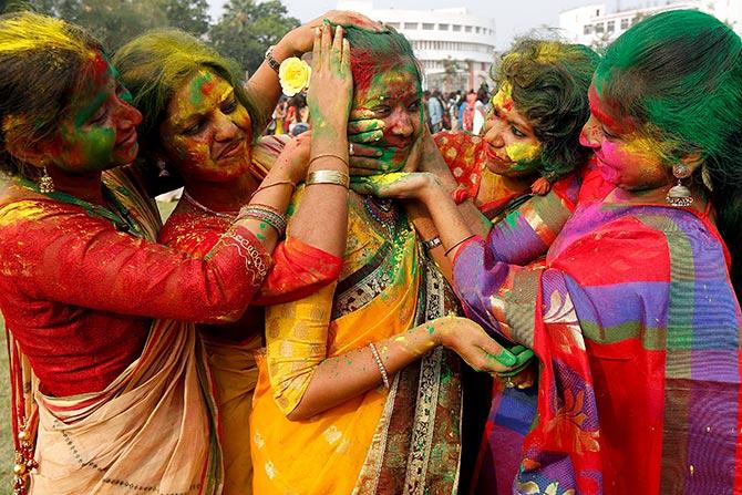 In Pics: Bura na mano, Holi hai! - Rediff.com Get Ahead