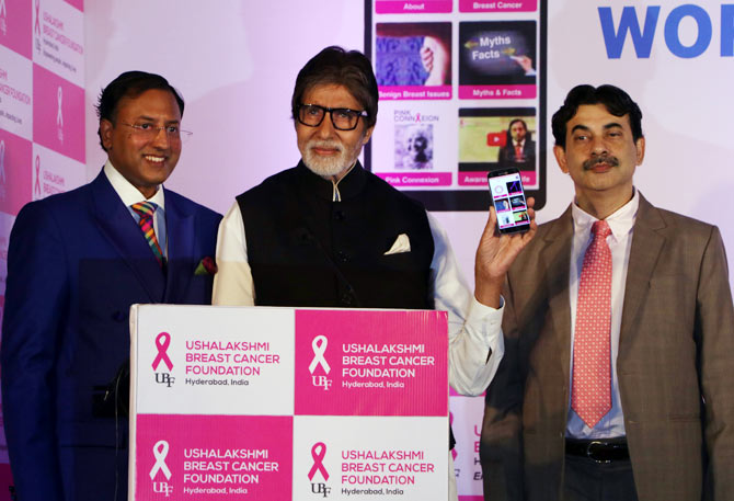 Amitabh Bachchan launched ABC of Breast Health app in Mumbai