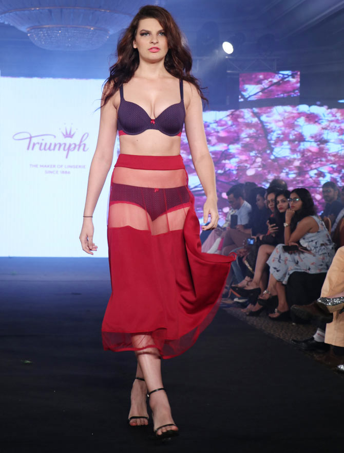 Triumph fashion show at India Intimate Fashion Week