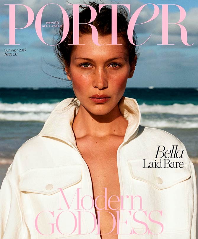Bella Hadid on Porter magazine