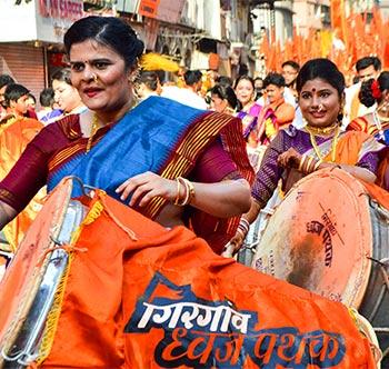 gudi padwa new year mumbai rally 2017