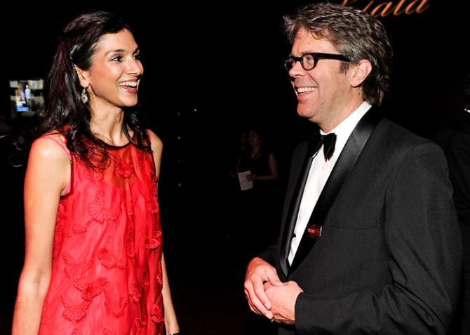 Radhika Jones and author Jonathan Franzen