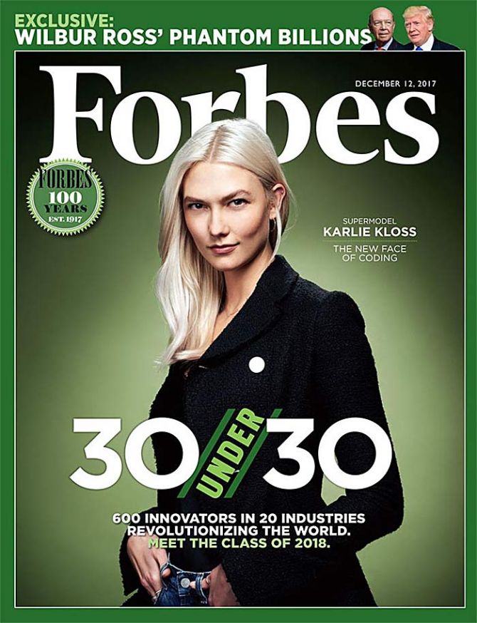 Karlie Kloss Forbes 30 Under 30