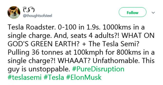 Elon musk tweet