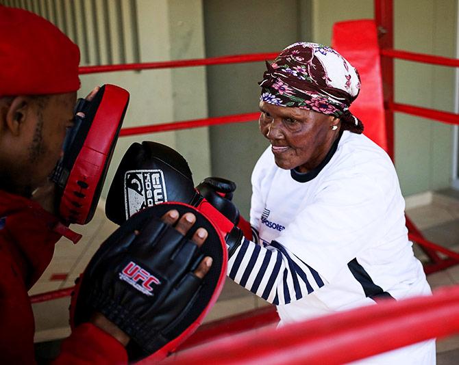 Boxing grannies