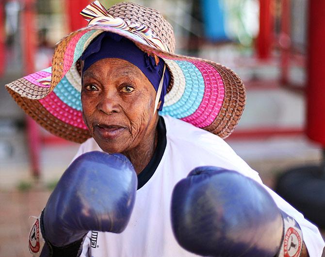 Boxing grannies