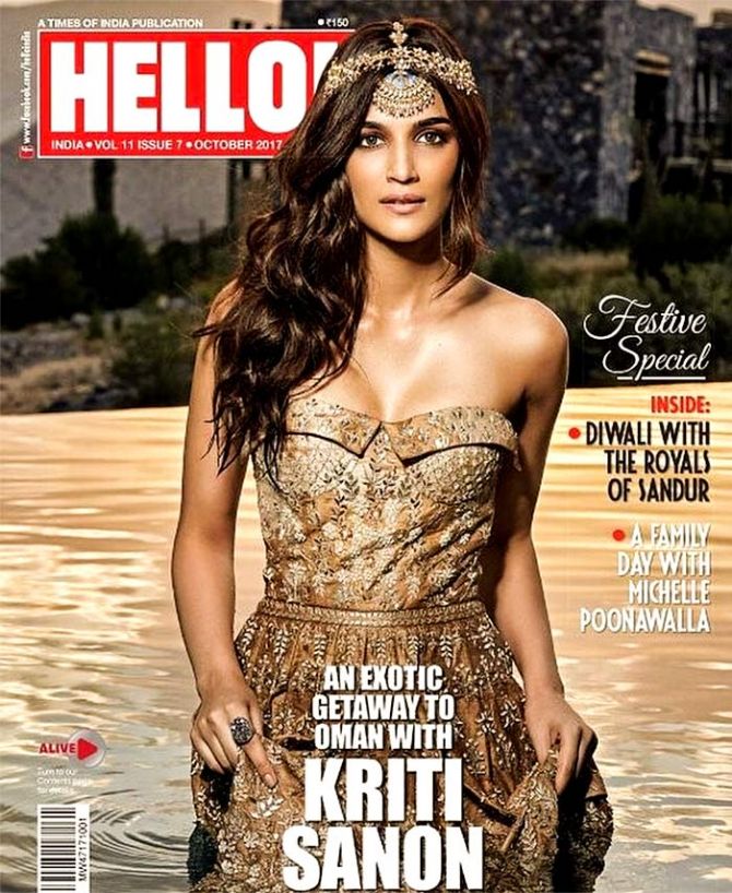 Kriti Sanon on the cover of Hello Magazine