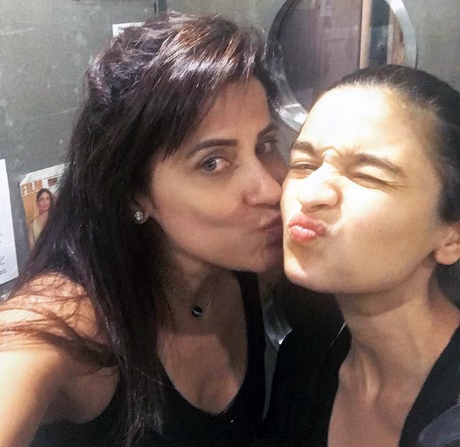 Yasmin Karchiwala with Alia Bhatt