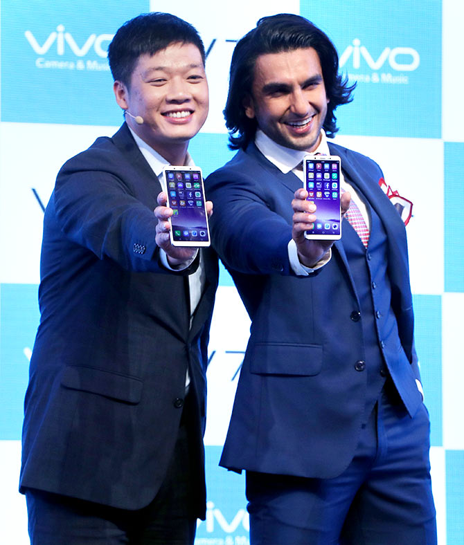 Ranveer Singh Vivo V7+ Launch