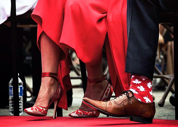 Justin Trudeau Star Wars Chewbacca socks