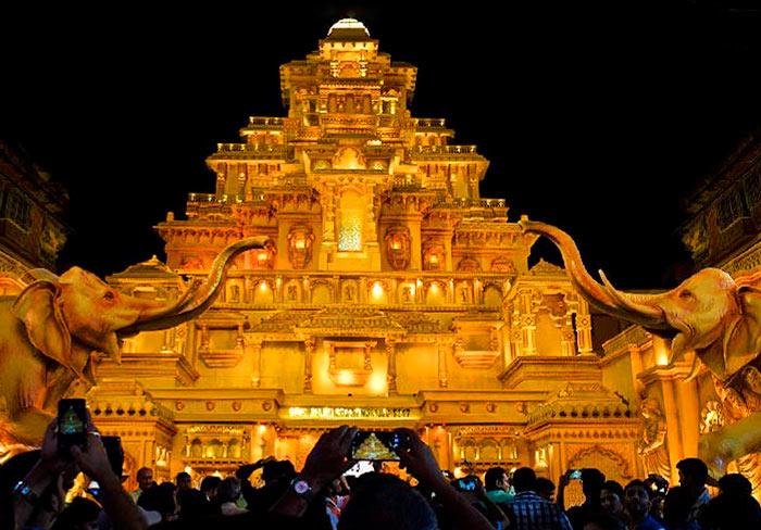 Durga Puja Baahubali pandal