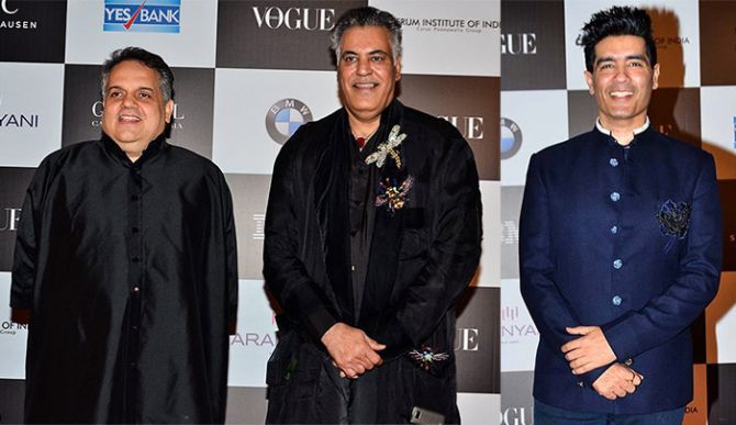 Manish Malhotra, Abu Jani and Sandeep Khosla Vogue women of the Year awards
