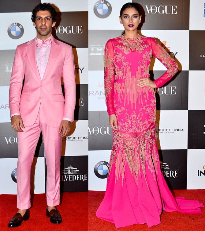 Jim Sarbh and Aditi Rao Hydari Vogue women of the Year awards