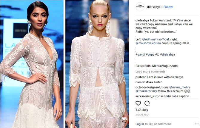 DietSabya is shaming Indian designers for ripping off designs