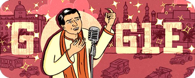 Google doodles KL Saigal