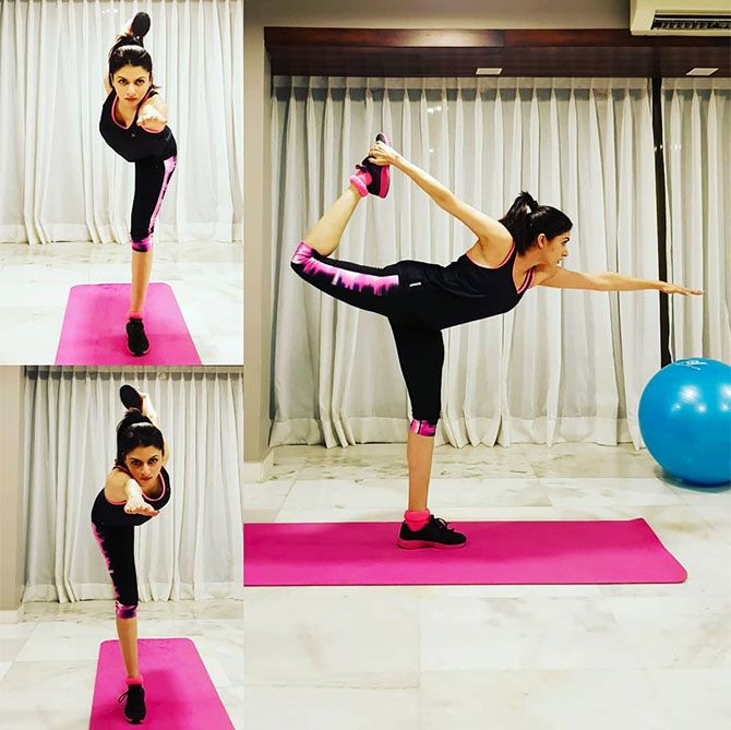 How to workout like Bhagyashree