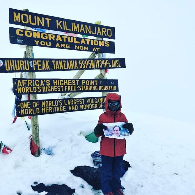 Saranyu on Kilimanjaro