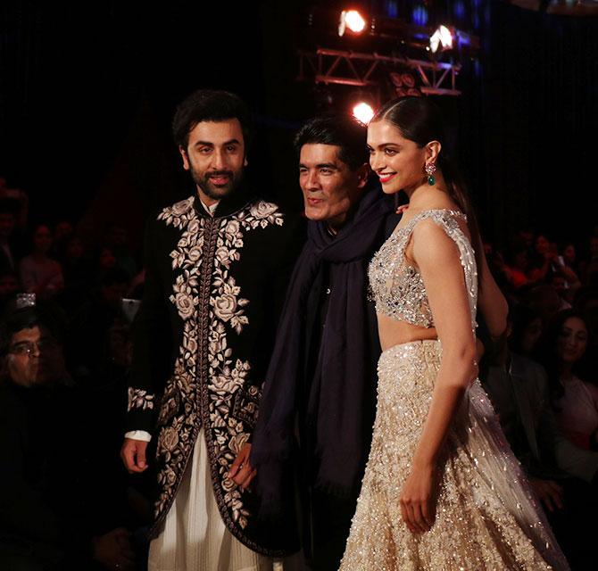 Manish Malhotra with Ranbir and Deepika at Mijwan 2018