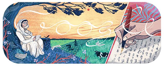 Google doodles Mahadevi Varma