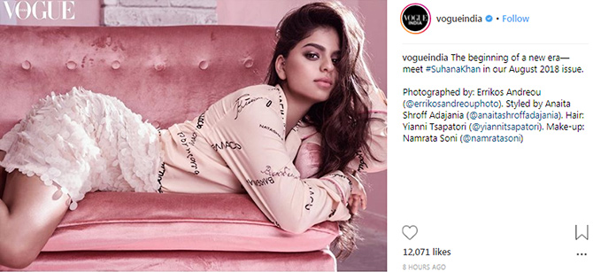 Suhana Khan Xxx Indian Girl Video - Hello Suhana! Shah Rukh Khan's daughter makes mag debut - Rediff ...