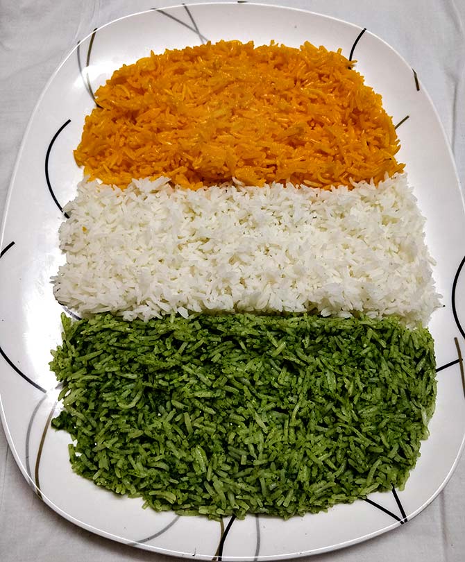 Tricolour rice