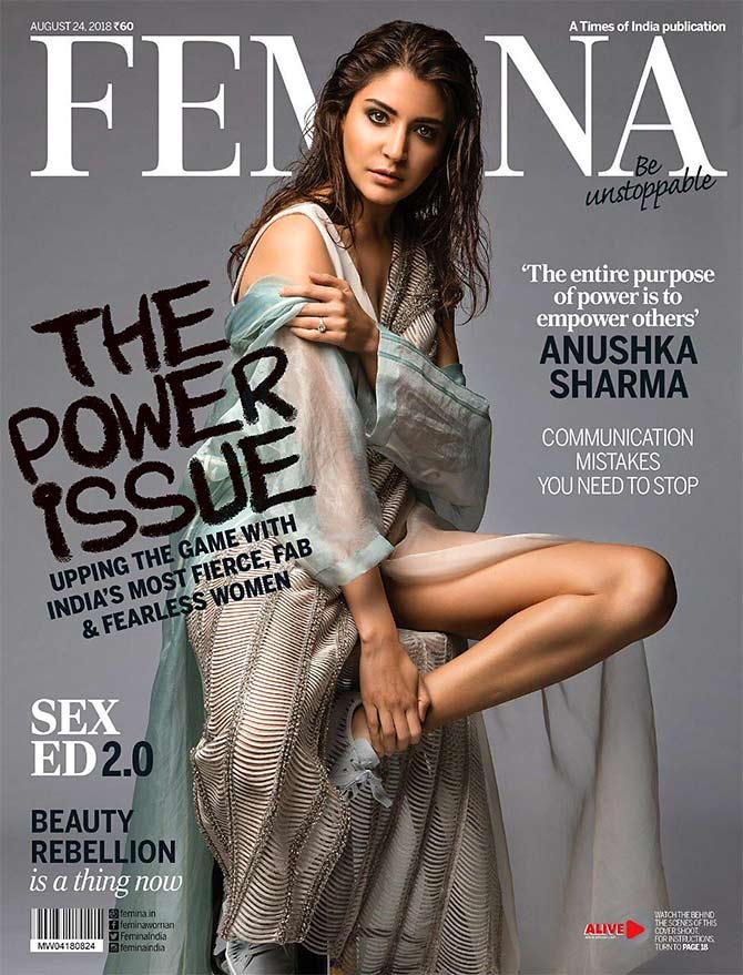 Insanely Sexy Anushka Shows Off Bare Leg On Mag Cover Rediff Com Get Ahead