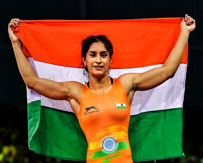 Vinesh Phogat has been consistent in the last three years -- she won Asian Games gold in Jakarta, qualified for the Tokyo Games by winning a bronze at the World Championship in Nur Sultan in 2019 and early this year, she won a bronze at the Asian Championship, held in New Delhi.