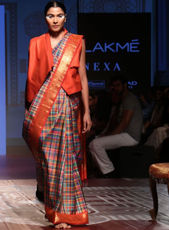 Sushmita Sen for RMKV Silks at lakme fashion week