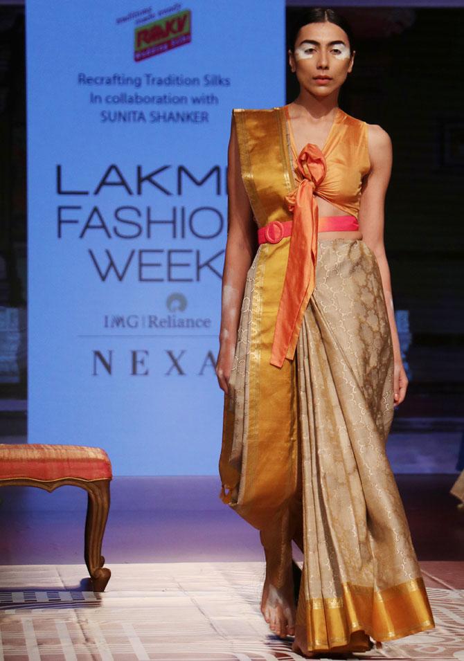 Sushmita Sen for RMKV Silks at lakme fashion week